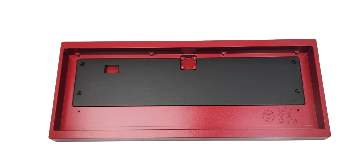 Type0 Jixte 60% Cnc Keyboard E coat Wine Red black weight PK-20