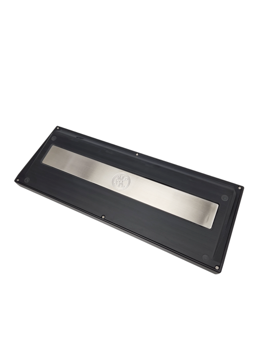 Type0 Plaque80 WKL TKL Keyboard Full Solid Black PC w/ Brush finish SS weight PK-32