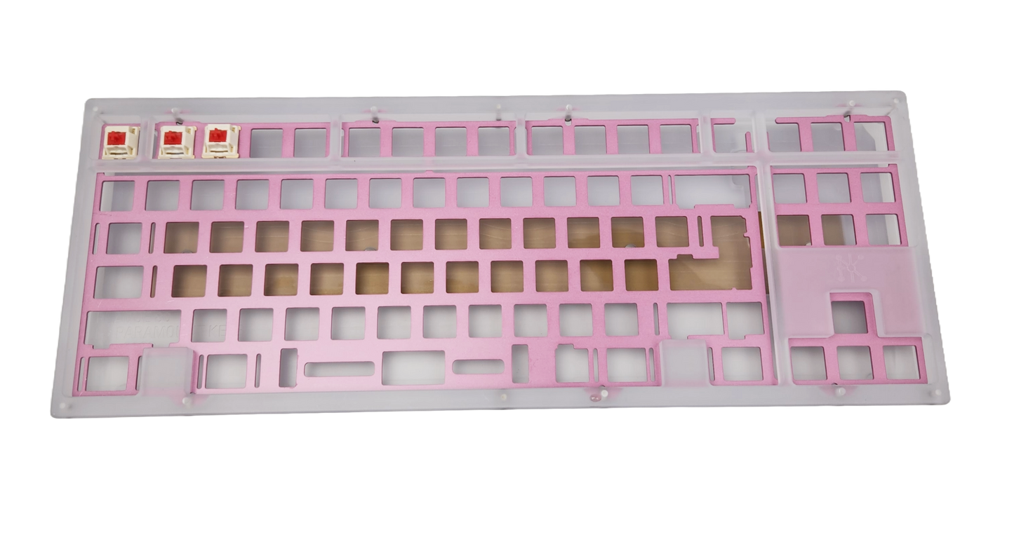 Type0 Plaque80 WKL TKL Keyboard PC Case Brass coated SS weight PK-34