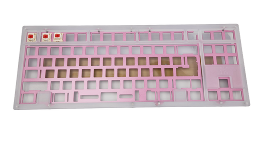 Type0 Plaque80 WKL TKL Keyboard PC Case Brass coated SS weight PK-34