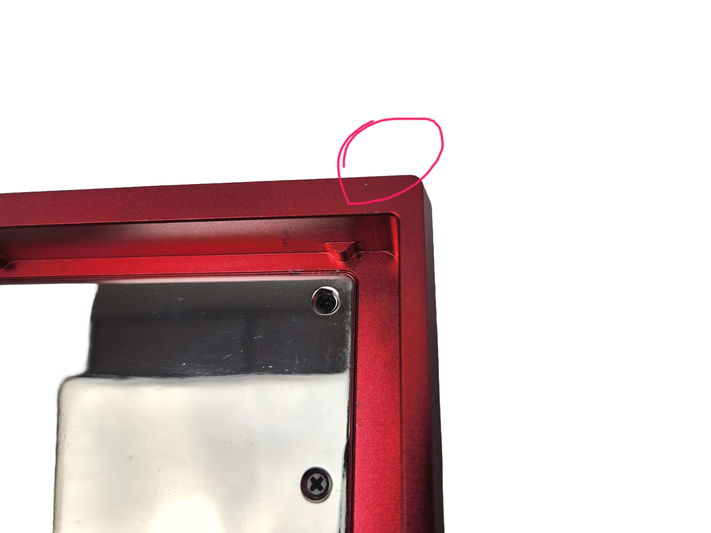 Type0 Jixte 60% Cnc Keyboard Red Shiny Anode Mirror Weight PK-23