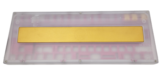 Type0 Plaque80 WKL TKL Keyboard PC Case Brass coated SS weight PK-34