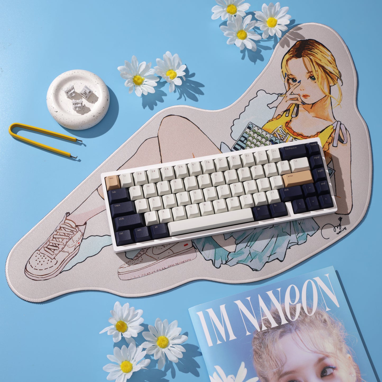 Abats Keyboard Club Nayeon K-pop Once Deskmat