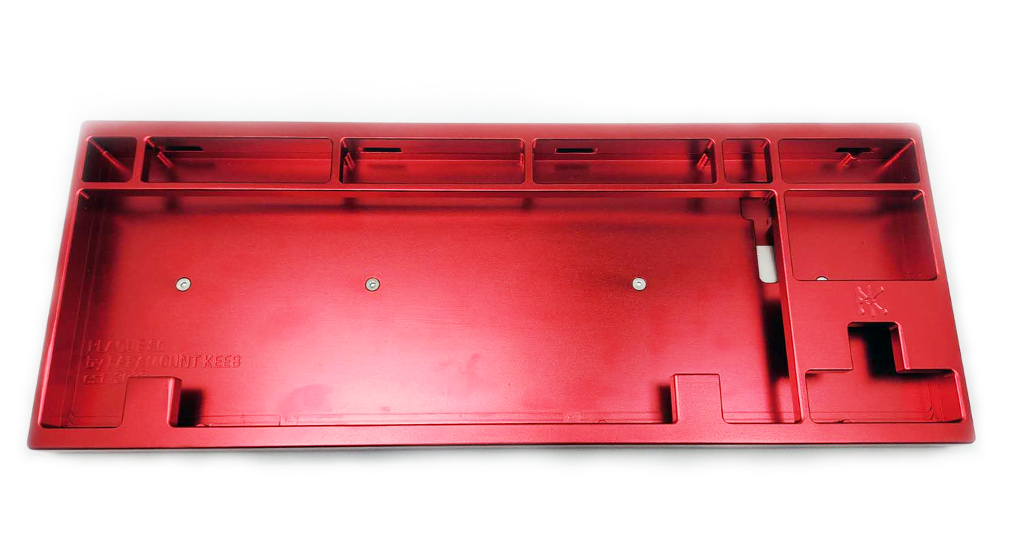 Type 0 Plaque80 TKL Red/Silver PK-03 Shiny anode pk-03