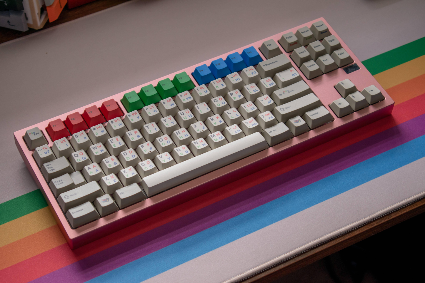 In-Stock PKaps RGBEnglish PBT Keycap Set
