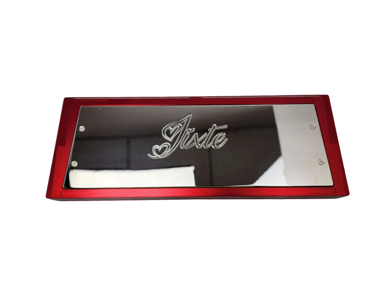 Type0 Jixte 60% Cnc Keyboard Red Shiny Anode Mirror Weight PK-23