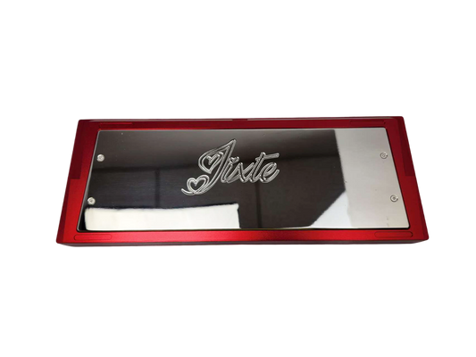 Type0 Jixte 60% Cnc Keyboard Red Shiny Anode Mirror Weight PK-23