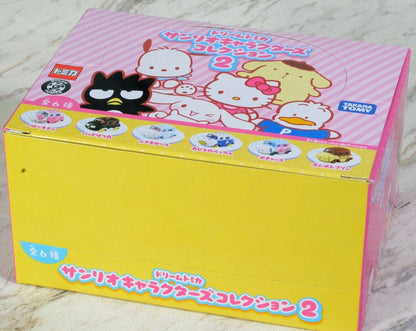 (6) 1/64 Takara Tomy Dream Tomica Sanrio Hello Kitty DieCast Car Set