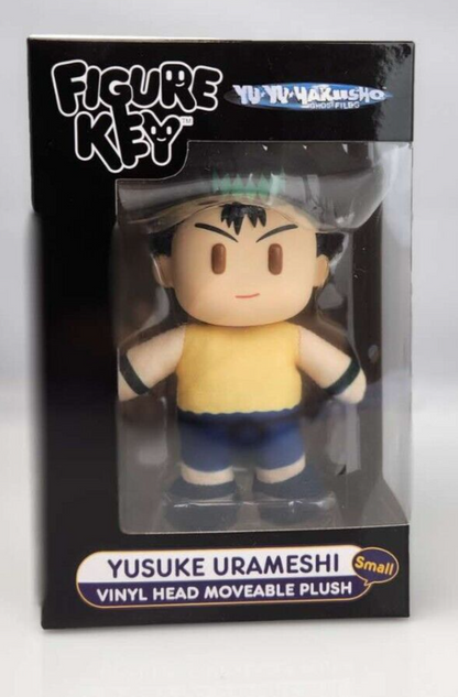 Figure Key Yu Yu Hakusho - Yusuke Urameshi Plastic Head Movable Plush 4.5"H